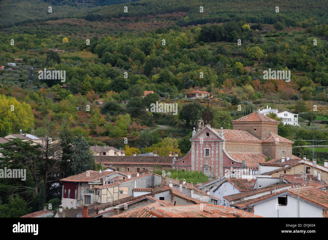 Iglesia de San Juan Bautista, Hervas, Cáceres, Extremadura, España, Europa Foto de stock