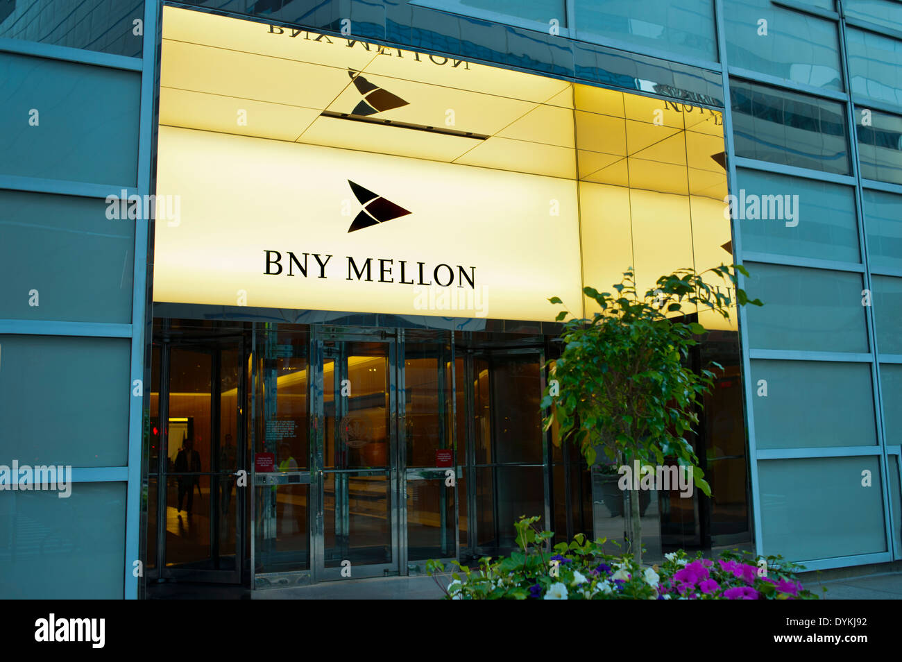 BNY Mellon Financial oficinas en el centro de Manhattan, Ciudad de Nueva York Foto de stock