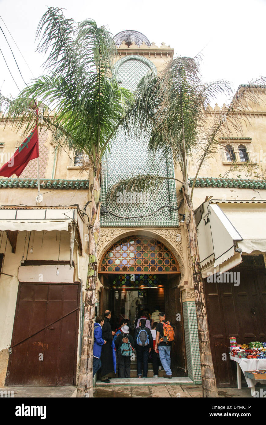 El barrio judío o Mellah en Fes, Marruecos Foto de stock