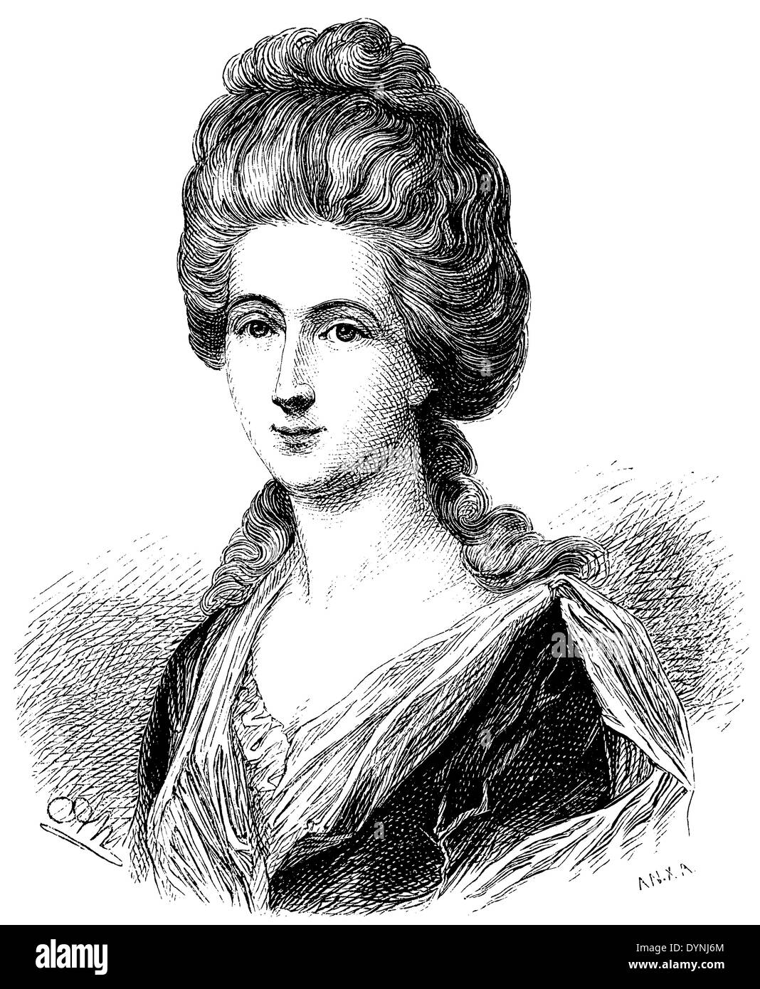 Charlotte Buff (nacido el 11 de enero de 1753 murió, 16 de enero de 1828),  modelo de Lotte en Johann Wolfgang von Goethe Werther Fotografía de stock -  Alamy