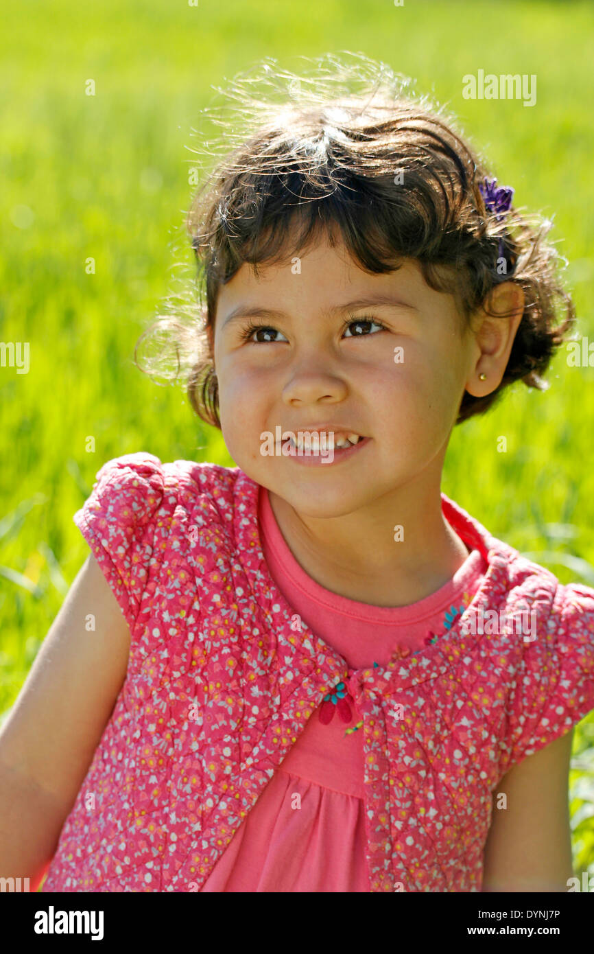 Little Girl. 3 4 años de edad. Foto de stock