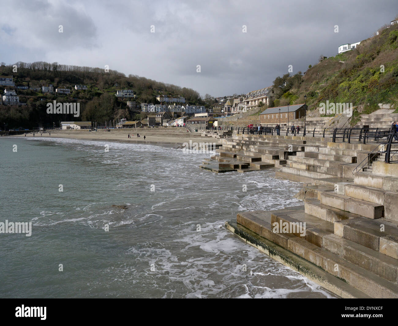 Looe, Cornwall, frente al mar, marzo de 2014 Foto de stock