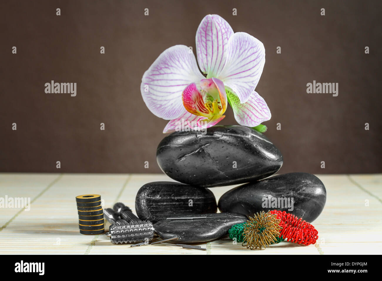 Instrumentos y accesorios para la acupuntura Fotografía de stock - Alamy