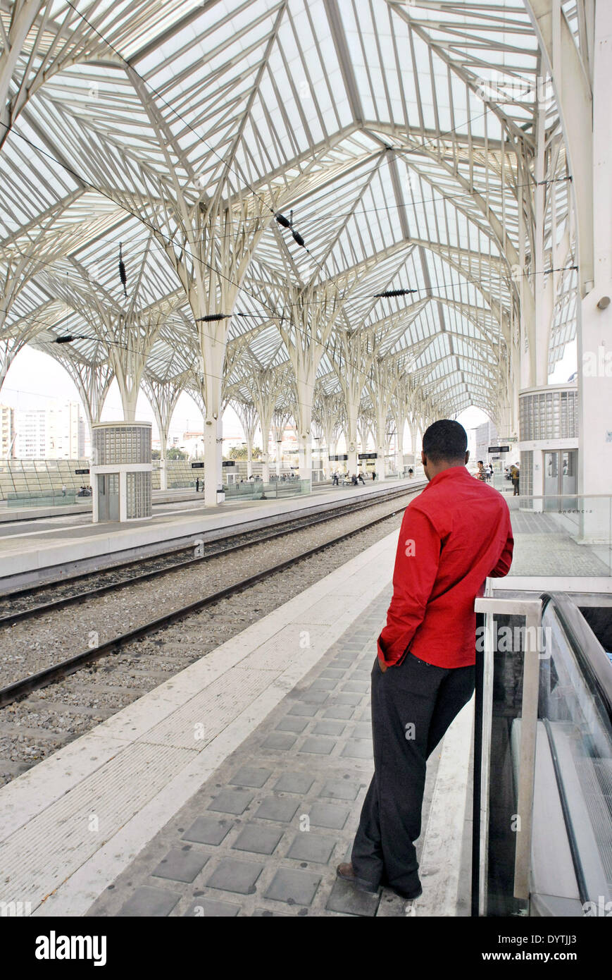 Gare do Oriente (Lisboa Oriente Station). Foto de stock