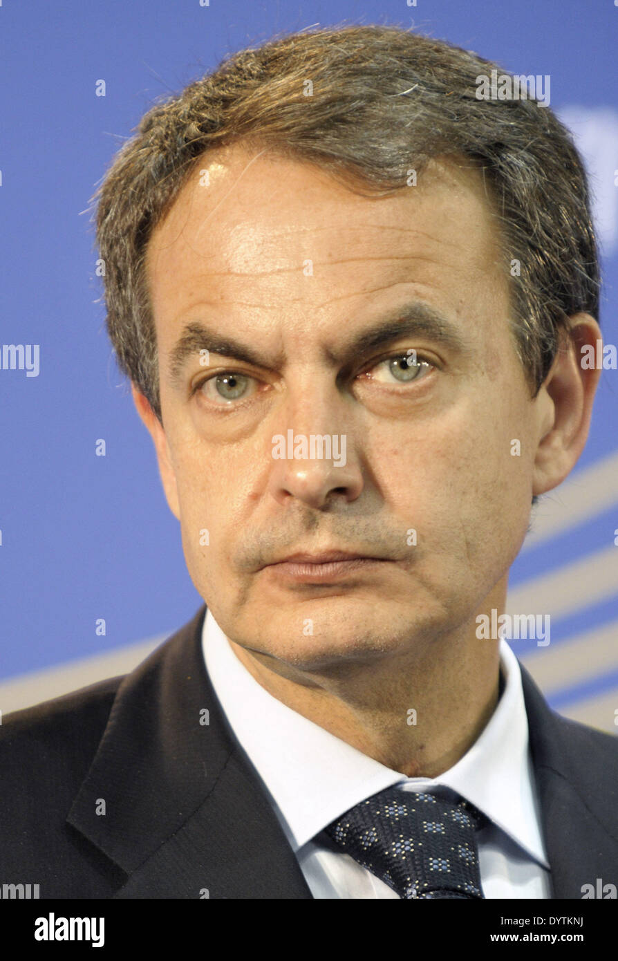 José Luis Rodríguez Zapatero Foto de stock