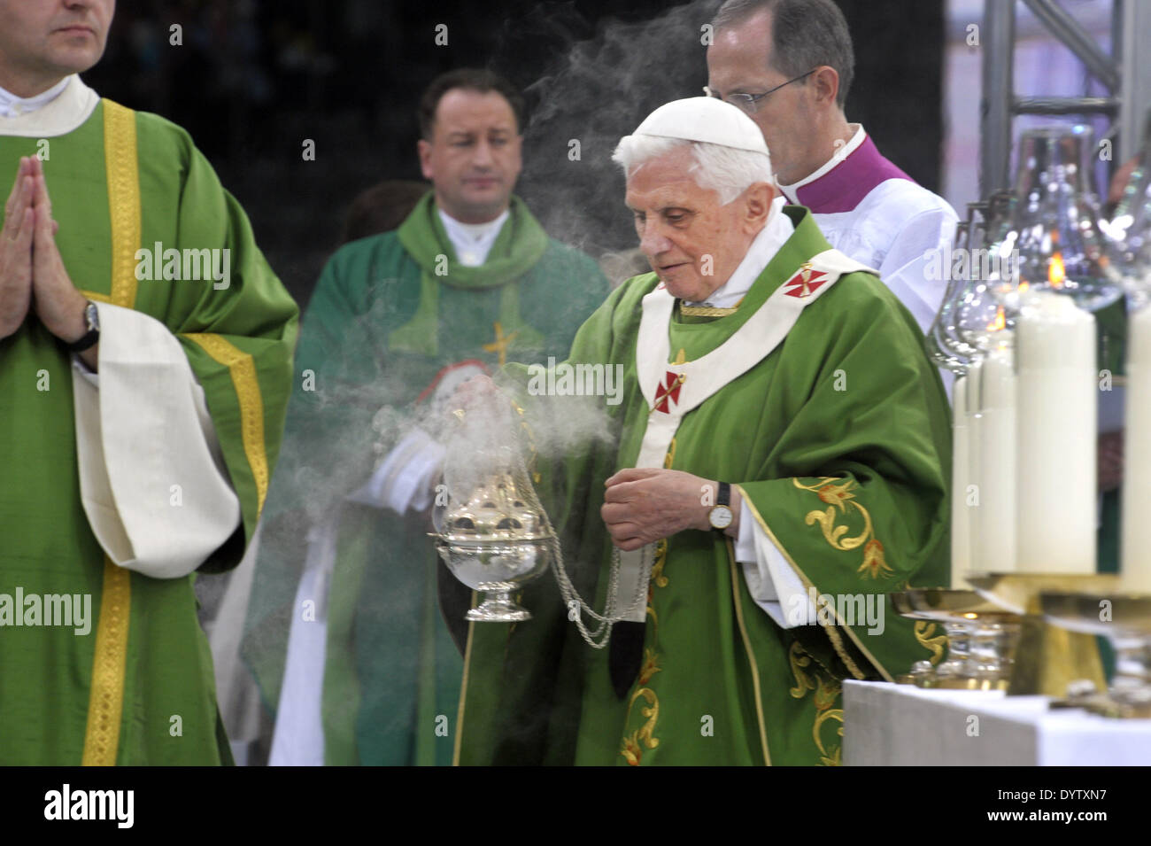 Su Santidad el Papa Benedicto XVI Foto de stock