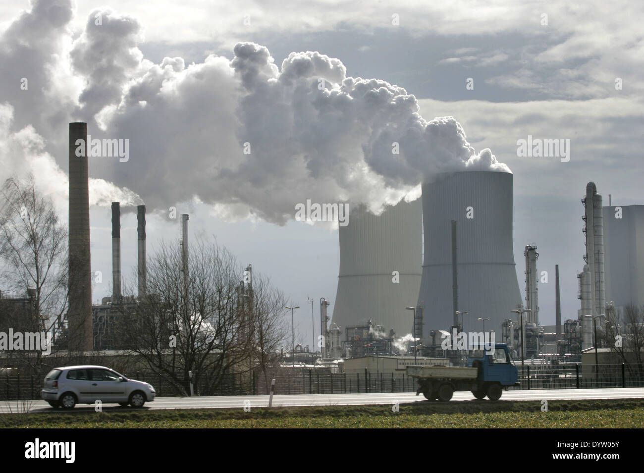 El lignito Power Station Lippendorf Foto de stock