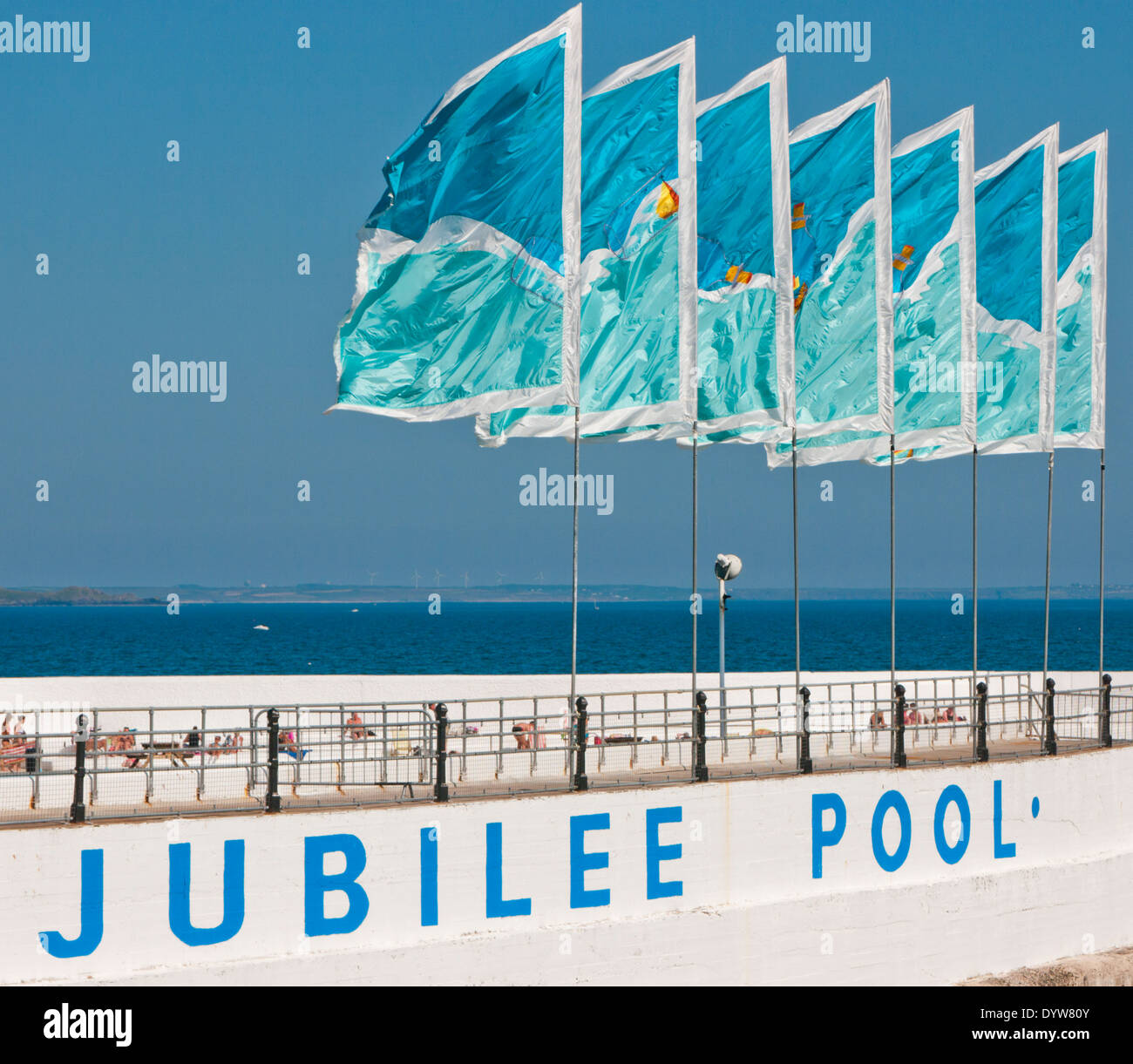 Jubileo Piscina lido en Penzance Cornwall Bretaña Foto de stock