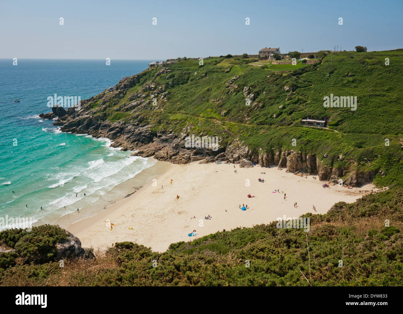 En Gran Bretaña, Cornualles Porthcurno Foto de stock