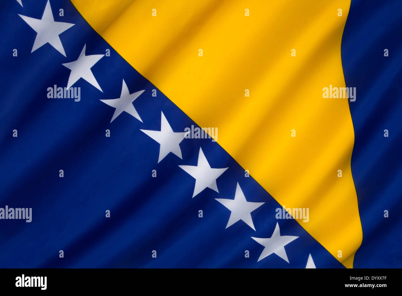 Bandera de Bosnia y Herzegovina Fotografía de stock - Alamy