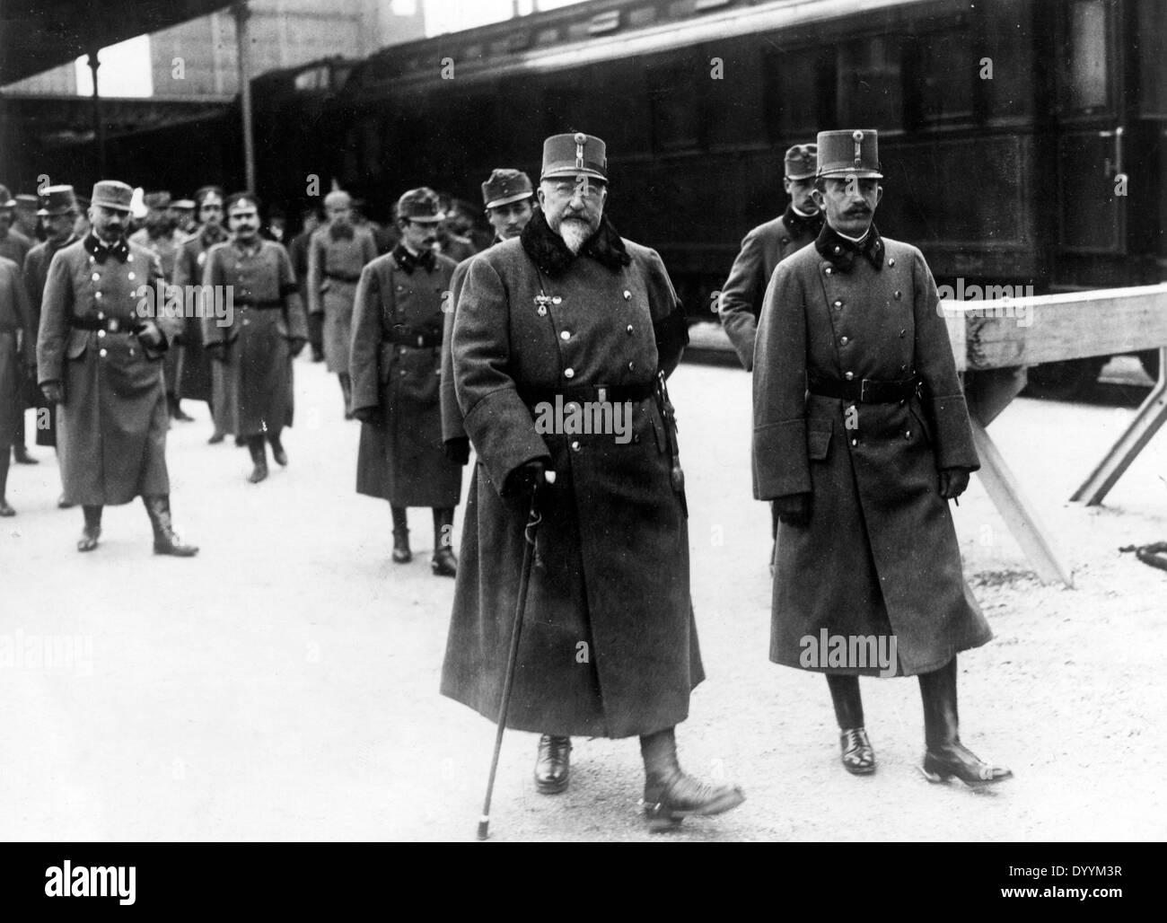 El rey Fernando y el emperador Carlos I., 1917 Foto de stock