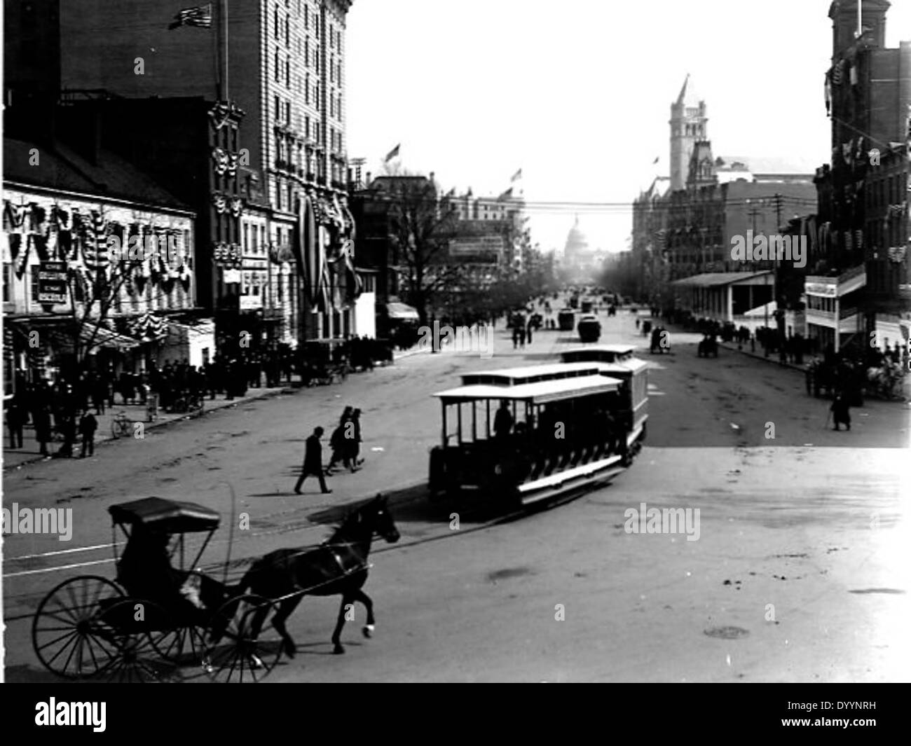 La avenida de Pensilvania, ca. 1905 Foto de stock