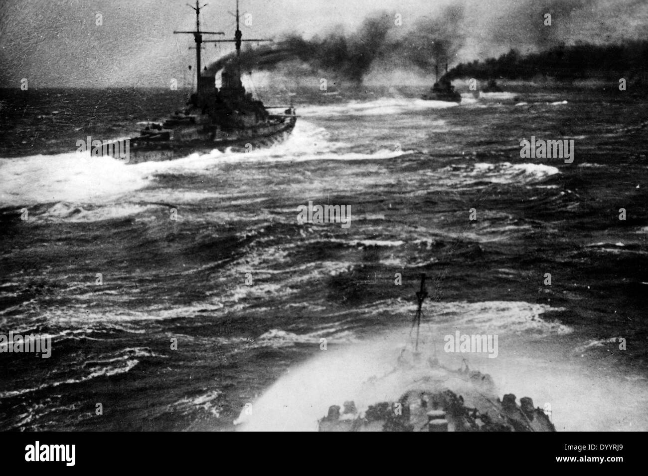 Alemán de la flota de mar profundo, 1916 Foto de stock