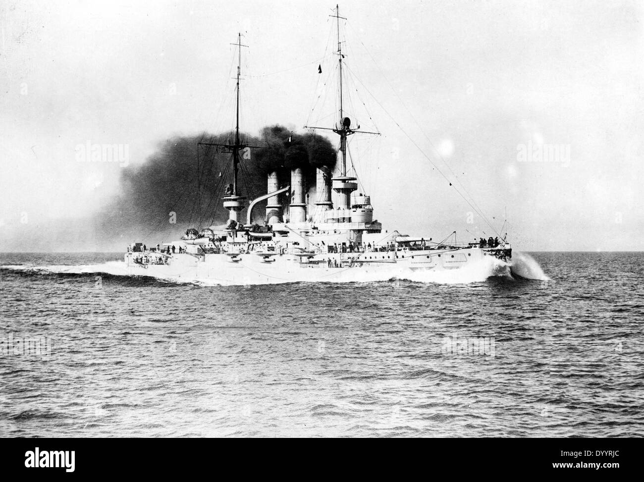 SMS Pommern, 1916 Foto de stock