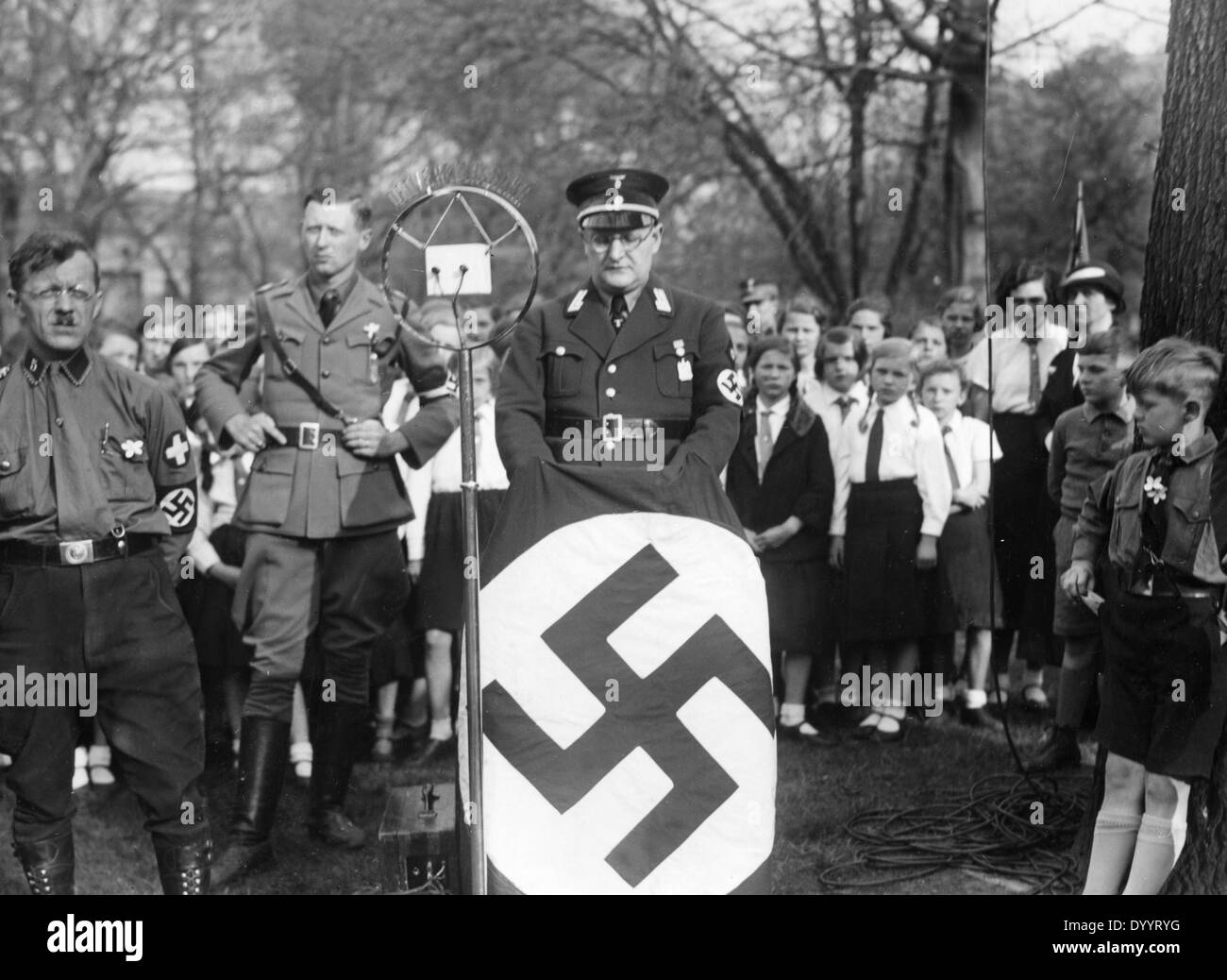 Evento promocional del NSDAP, 1933. Foto de stock