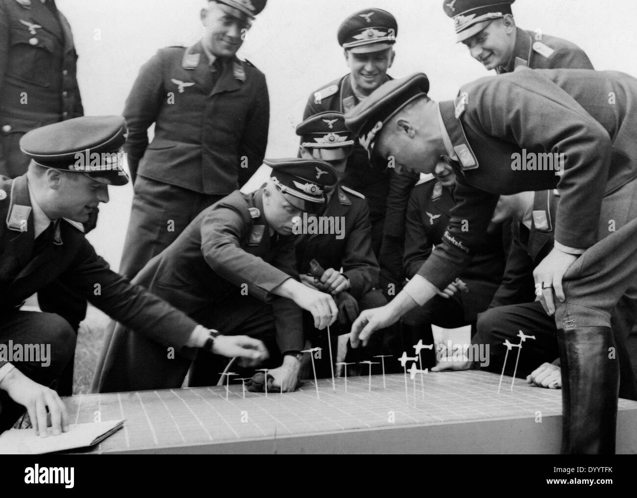 Formación oficial en las fuerzas aéreas alemanas, 1936 Foto de stock