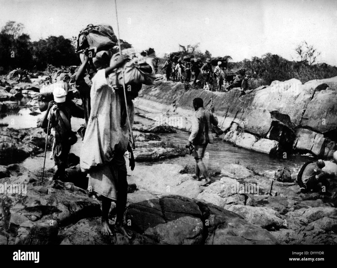 Fuerza de Protección en África Oriental Alemana en la I Guerra Mundial Foto de stock