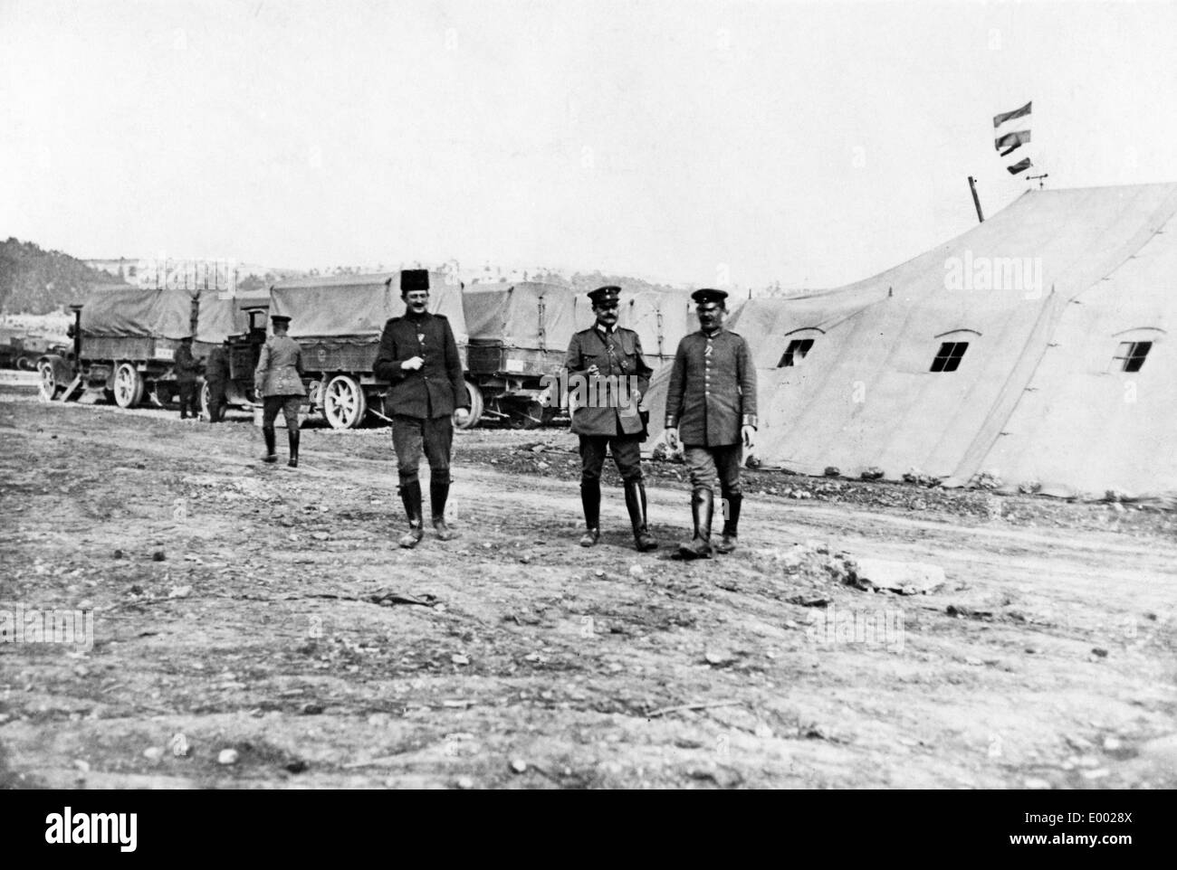 Las tropas alemanas en el frente de Oriente, 1916 Foto de stock