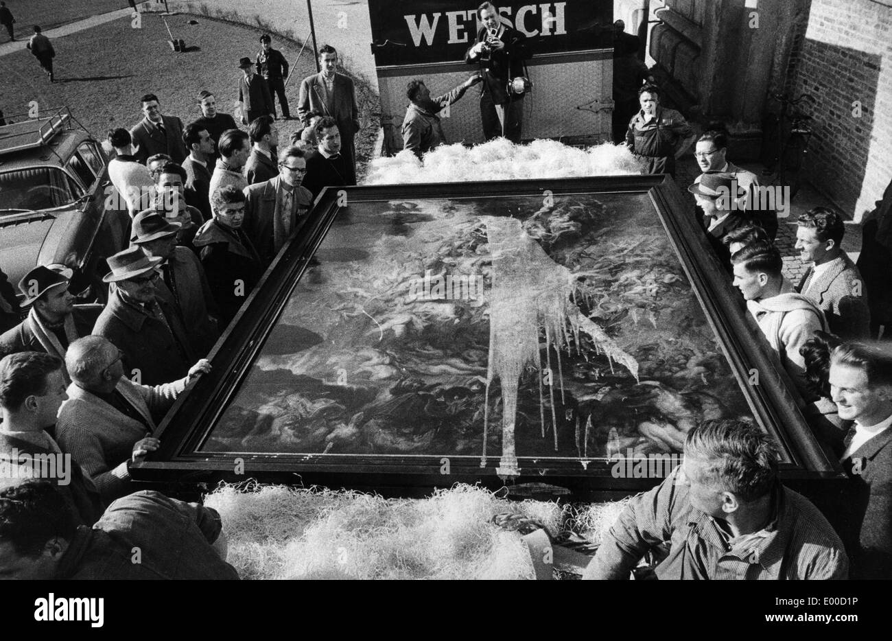 Ataque de ácido sobre la pintura de Peter Paul Rubens, 'La caída de los Condenados