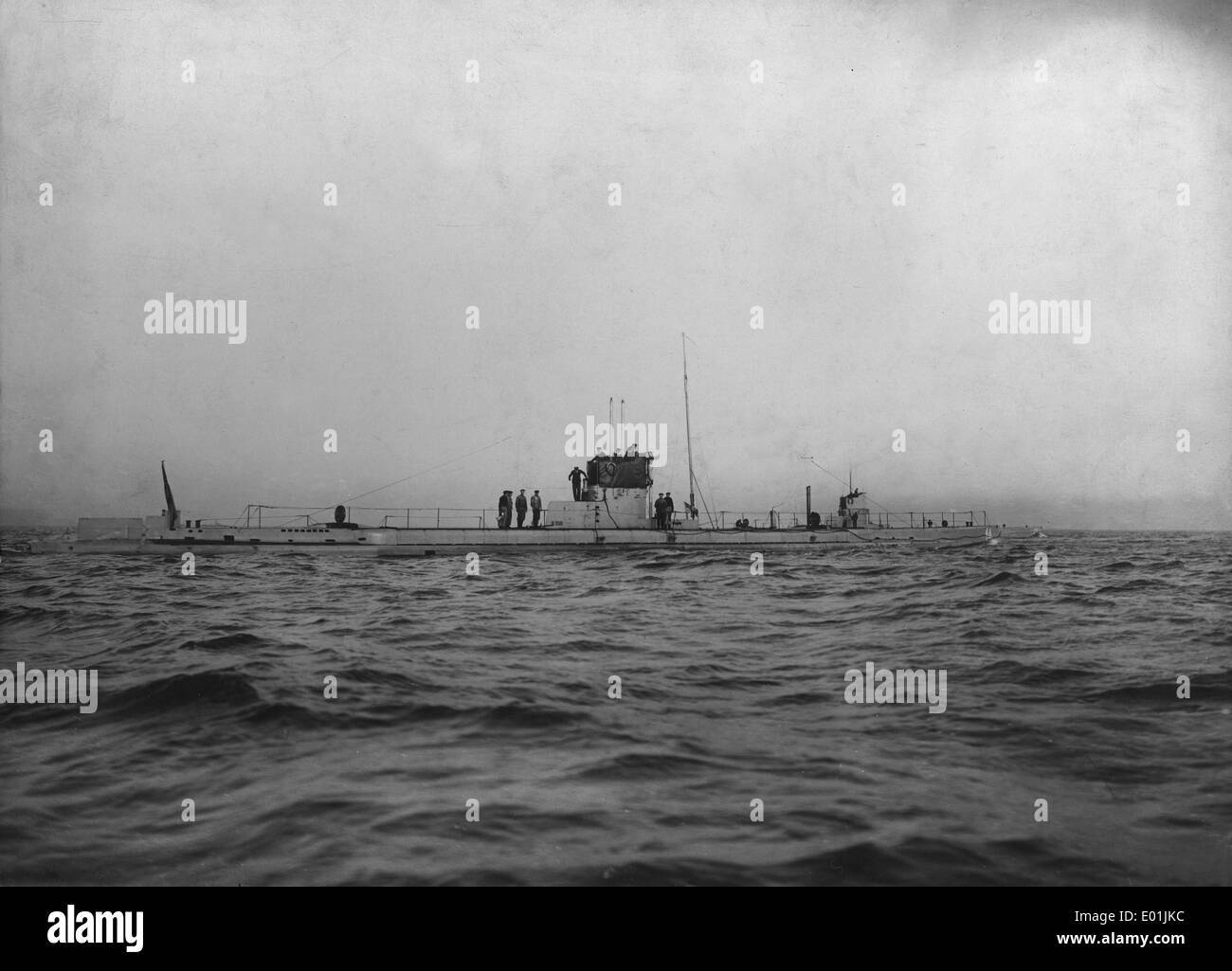 Los submarinos alemanes U-12 y U-14, 1914 Foto de stock