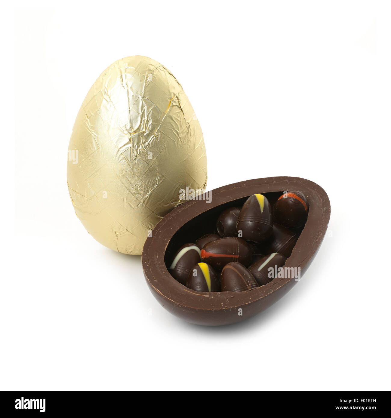 Huevo de chocolate Foto de stock