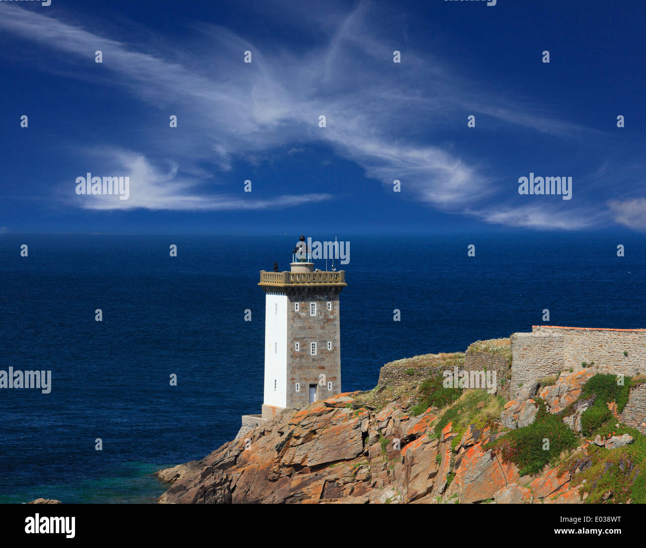 Foto de Kermovan Faro, Le Conquet, Finisterre, Bretaña, Francia Foto de stock