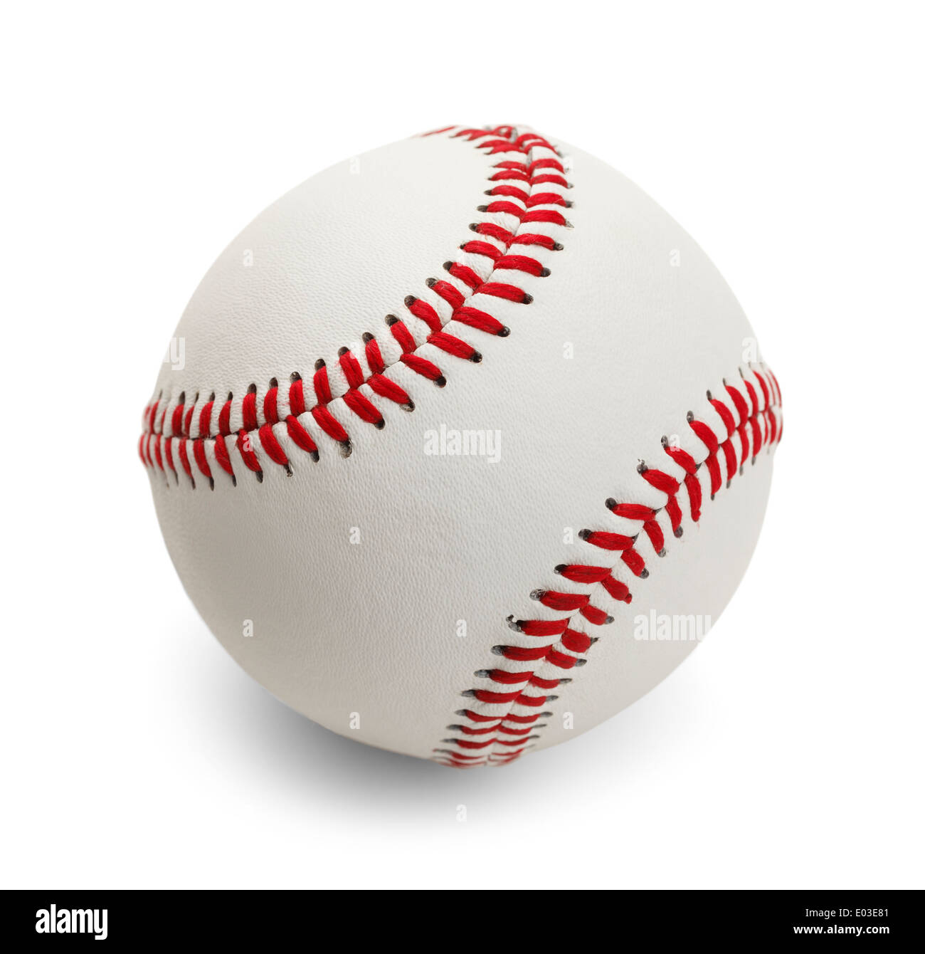 Béisbol oficial aislado sobre fondo blanco. Foto de stock