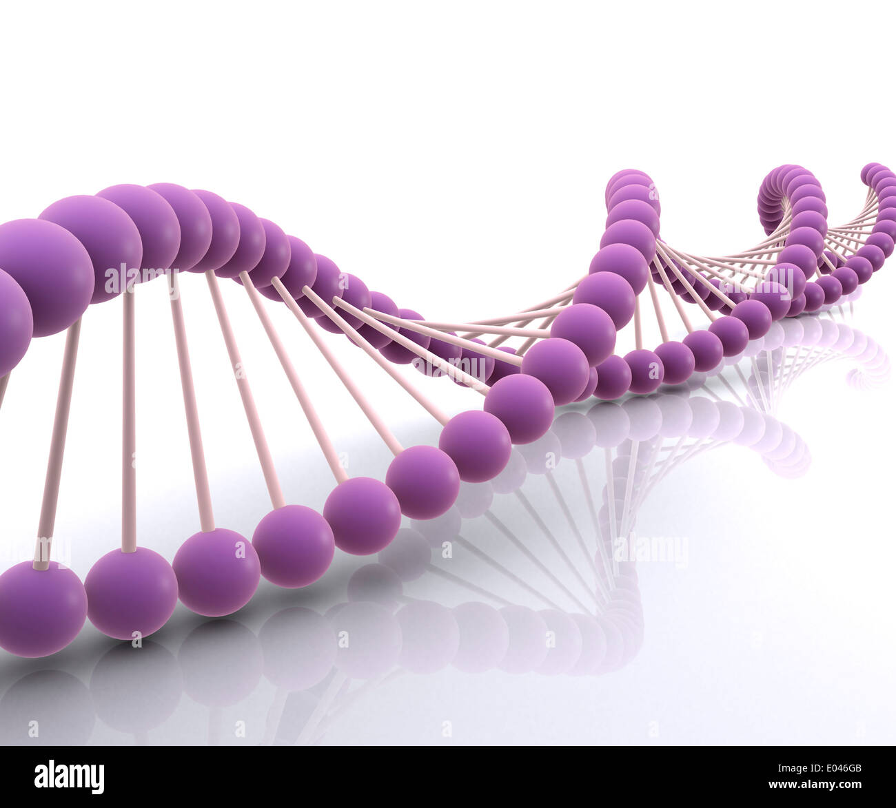 Imagen conceptual de ADN. Foto de stock