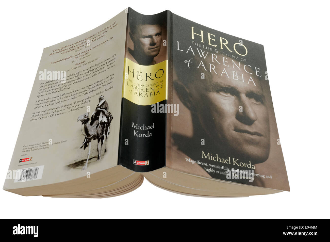 Hero: La vida y la leyenda de Lawrence de Arabia por Michael Korda Foto de stock