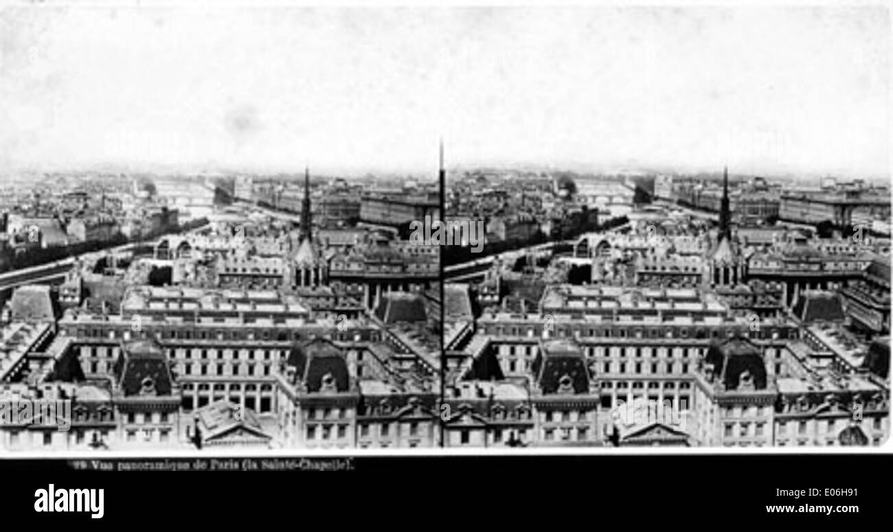 Vue panoramique, París Foto de stock