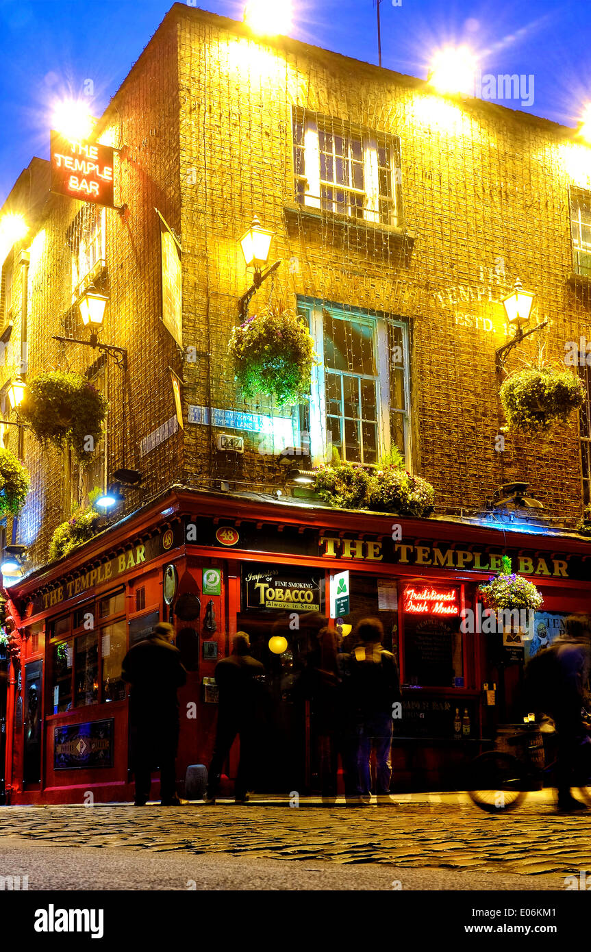 El pub Temple Bar, Dublin, Irlanda Foto de stock