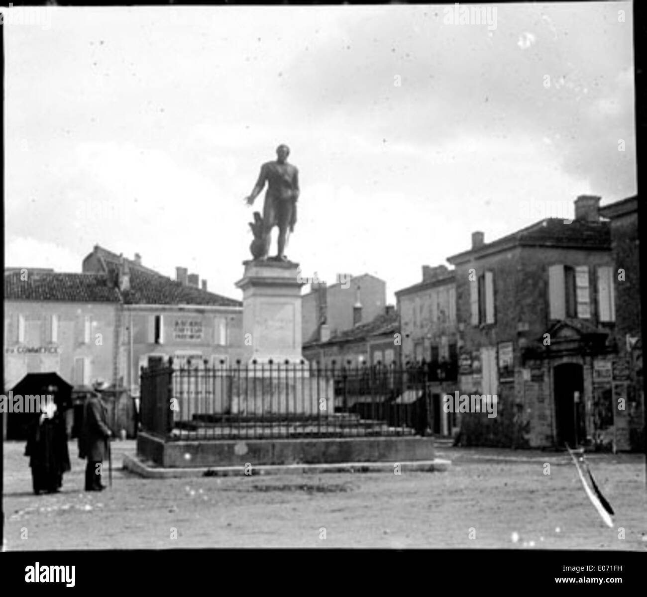 Estatua d'Henri IV, Nérac, 22 septembre 1893 Foto de stock