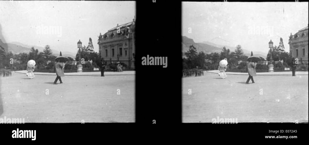 Esplanade devant le casino de Monte-Carlo, vers [1905] Foto de stock