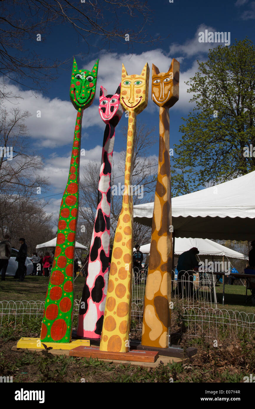 Detroit, Michigan - El Palmer Park Art Fair. Foto de stock