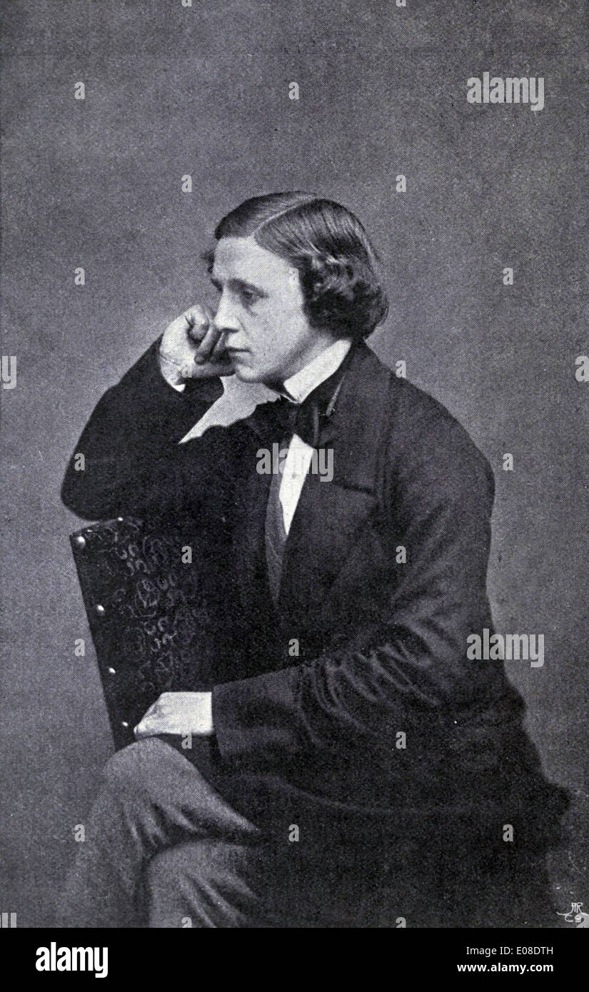 Lewis Carroll, escritor inglés Charles Lutwidge Dodgson, autor de Alicia en el país de las maravillas Foto de stock