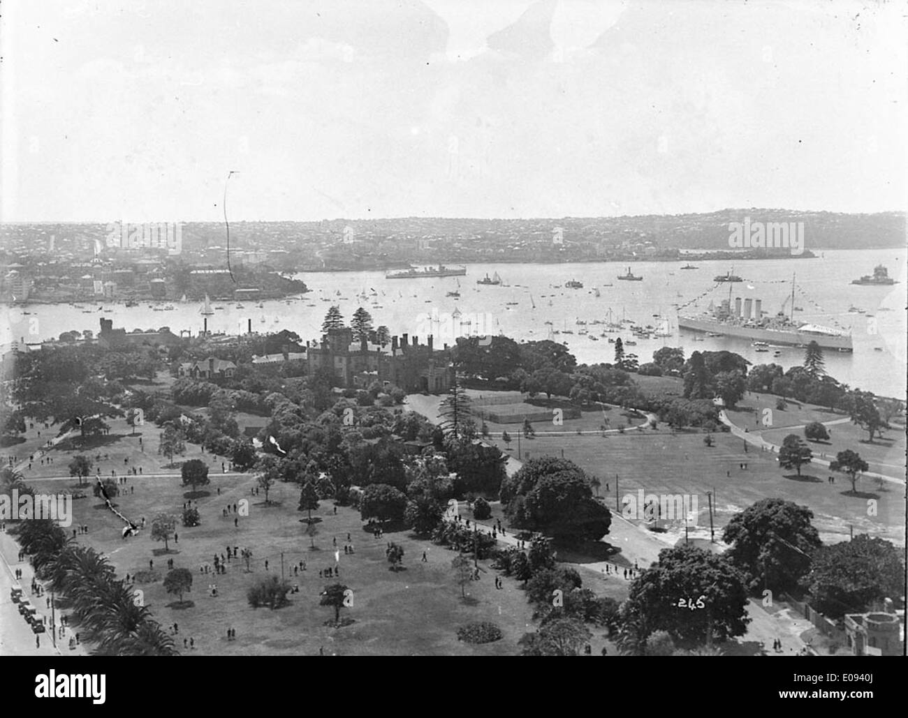 Puerto de Sydney, el 19 de marzo de 1932, por Hall & Co. Foto de stock