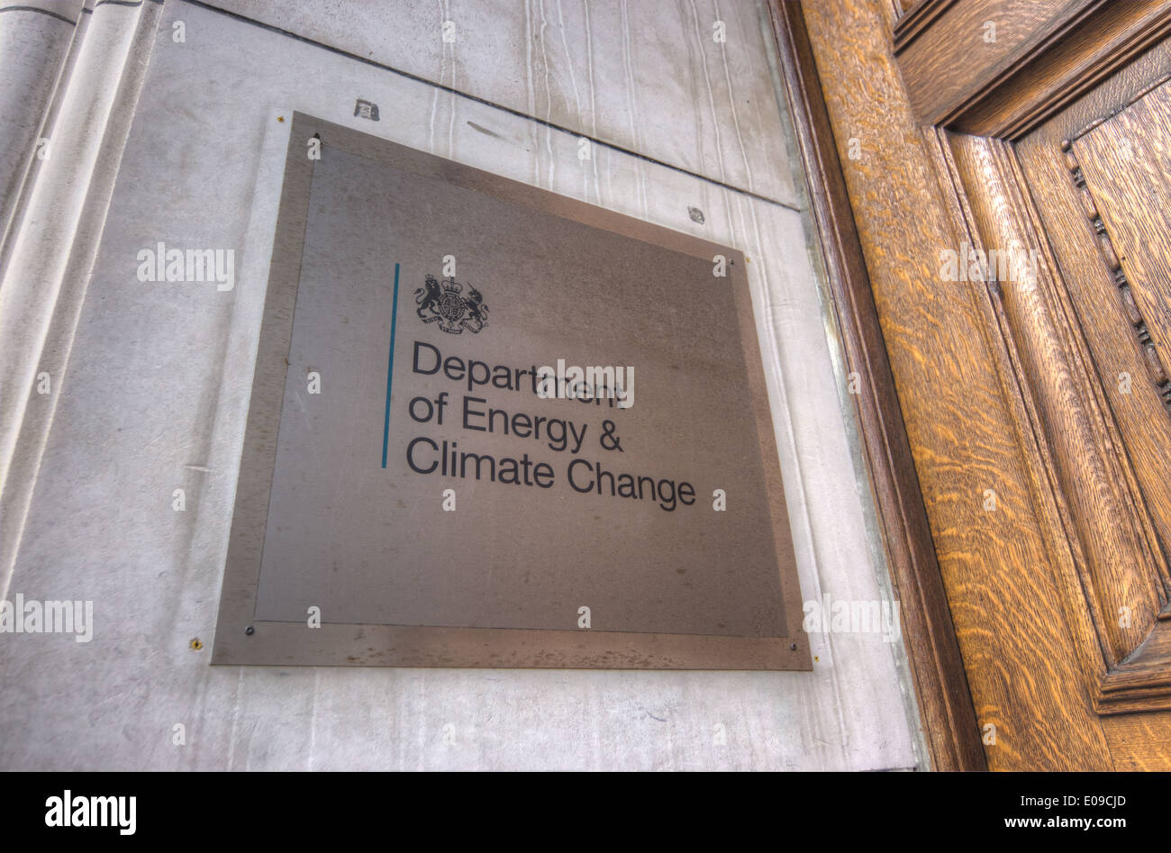 Departamento de Energía y cambio climático, whitehall Foto de stock