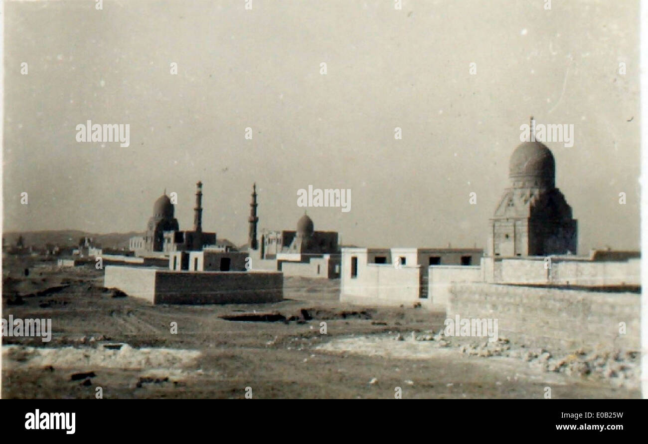 Ciudad muerta, cerca de El Cairo - lugar de entierro de importantes egipcios Foto de stock