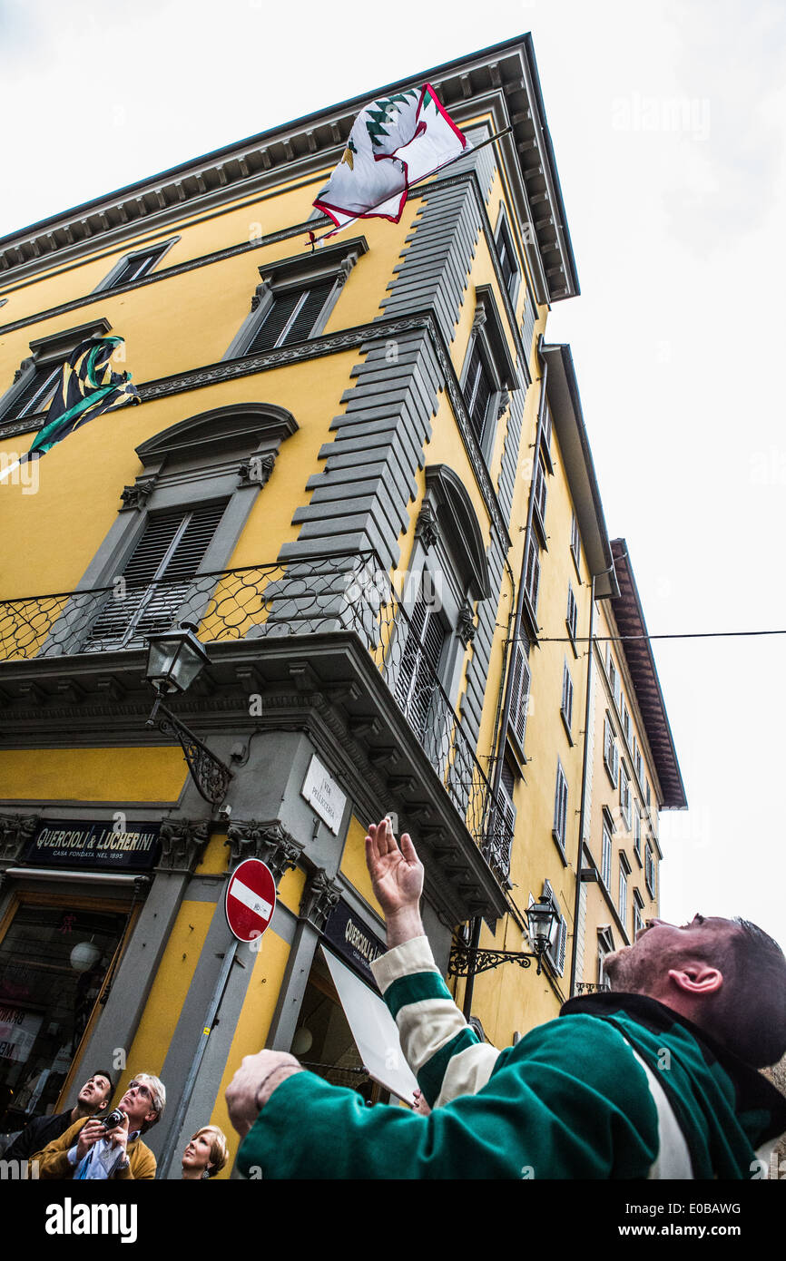 Trofeo Marzocco, Firenze, Italia, el desfile en el centro histórico de
