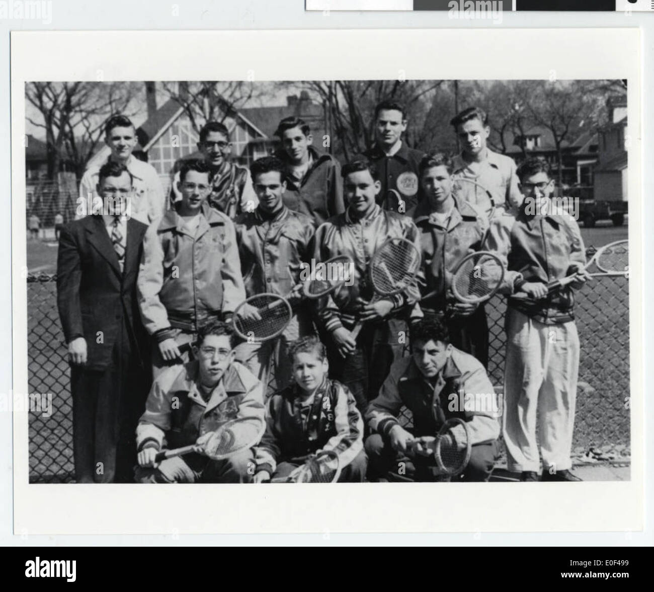 Minneapolis North High School tenis masculino team Foto de stock