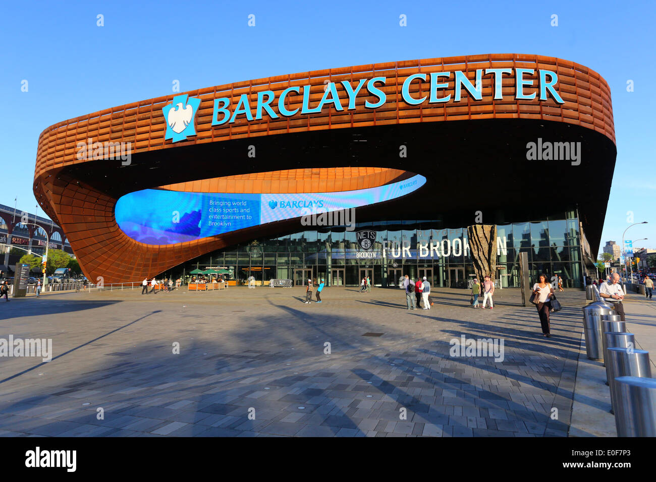 El Centro de Barclays sports arena en Brooklyn, NY. Foto de stock