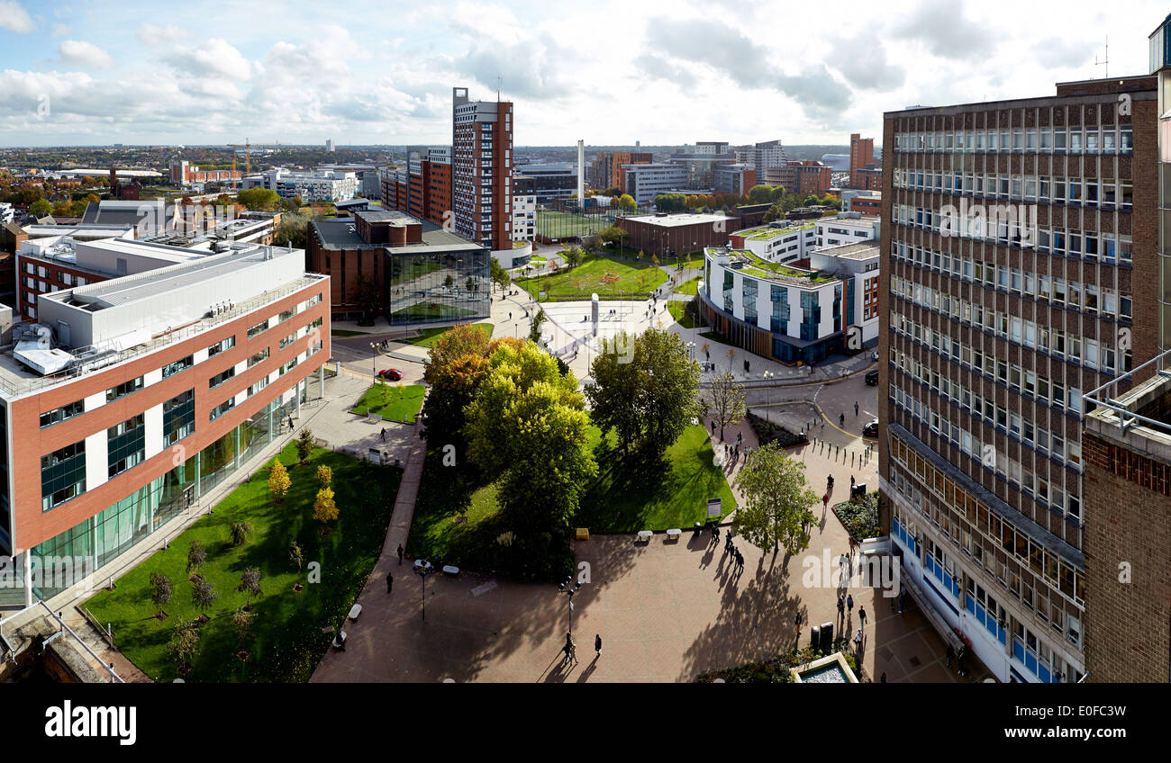 Nuevo Campus de la Universidad de Aston en Birmingham, Reino Unido. Foto de stock
