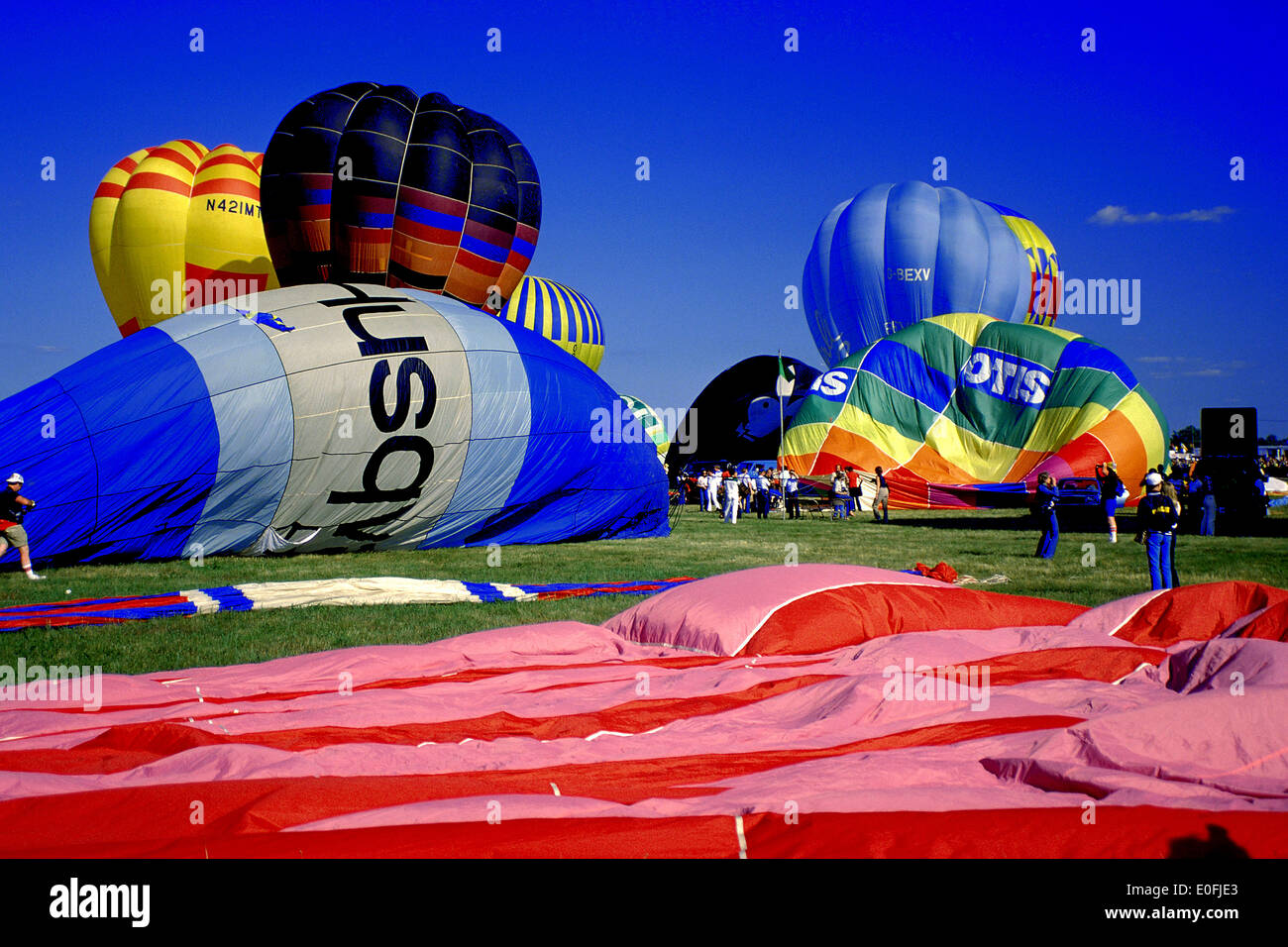 Hot Ballon Fiesta en Albuquerque, Nuevo México, EE.UU. Foto de stock