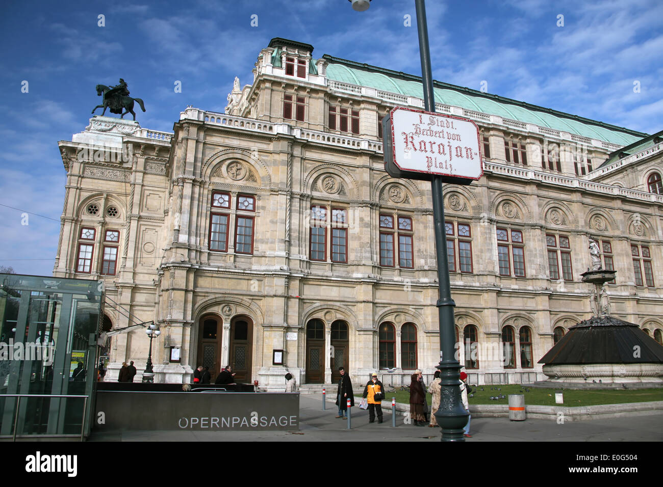 Viena, opera , Wien, Oper Foto de stock