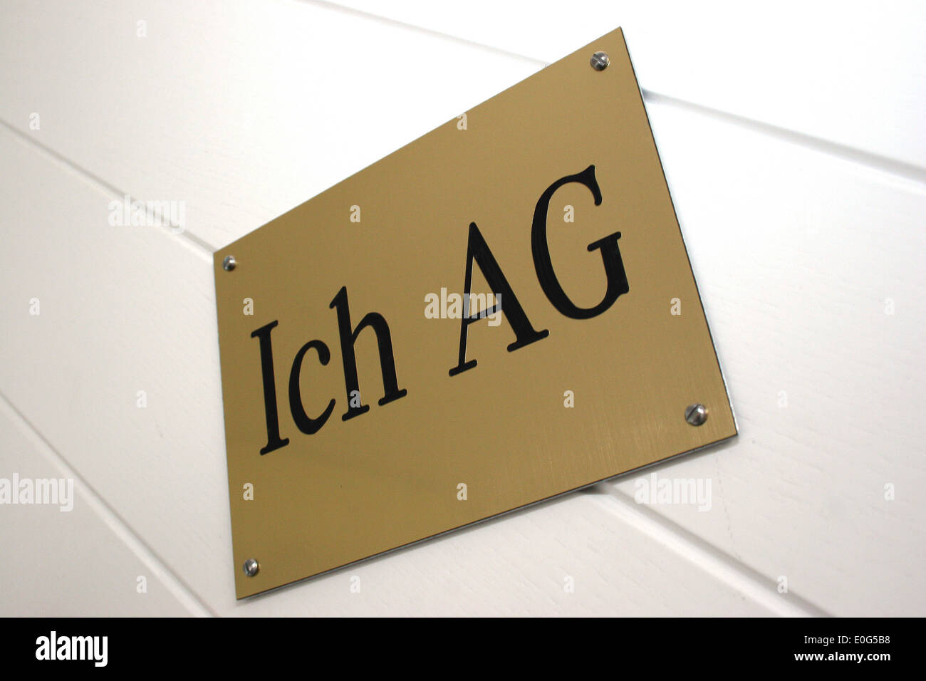 Un alemán Ich AG, pequeña empresa, simbólico Foto de stock