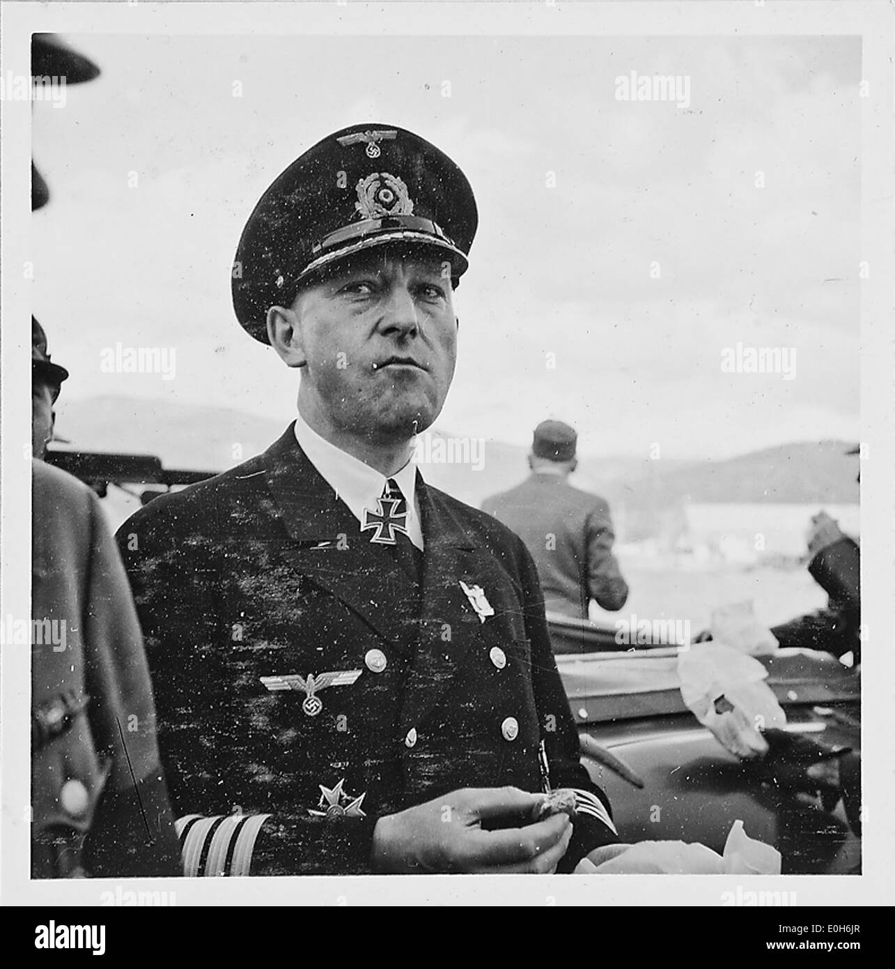 Kapitän Schnappschüsse, z.S. (Während der Fähre Überfahrt, zwischen Bodö und Narvik) Foto de stock