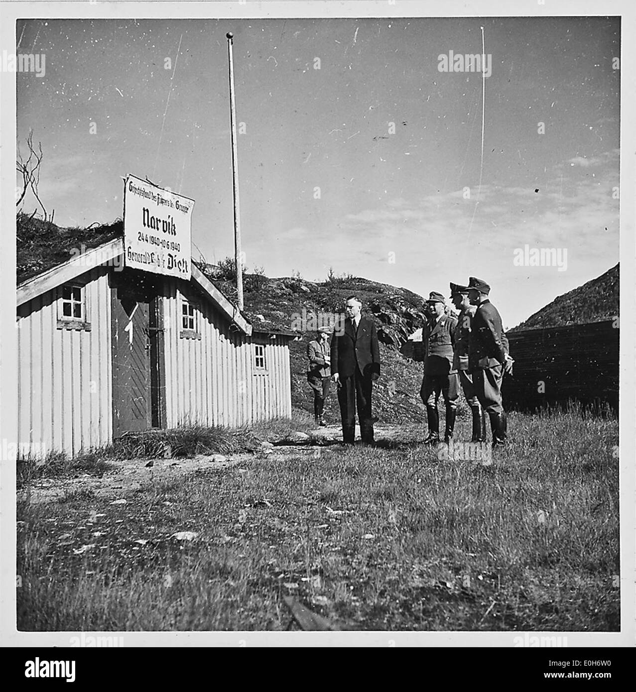 Soy Gefechtsstand (Narvik) Foto de stock