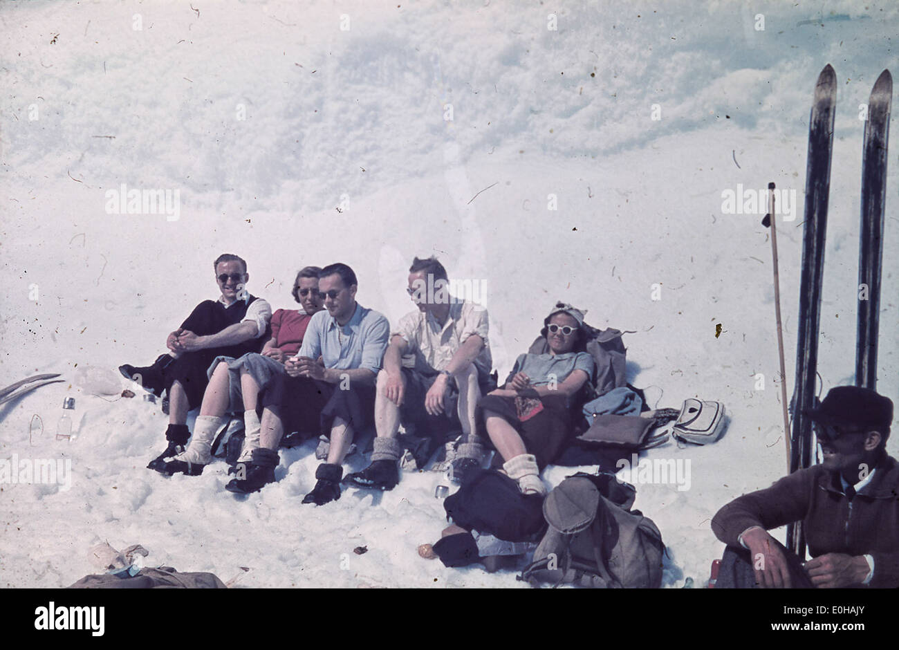 Yo høyfjellet på ski Foto de stock