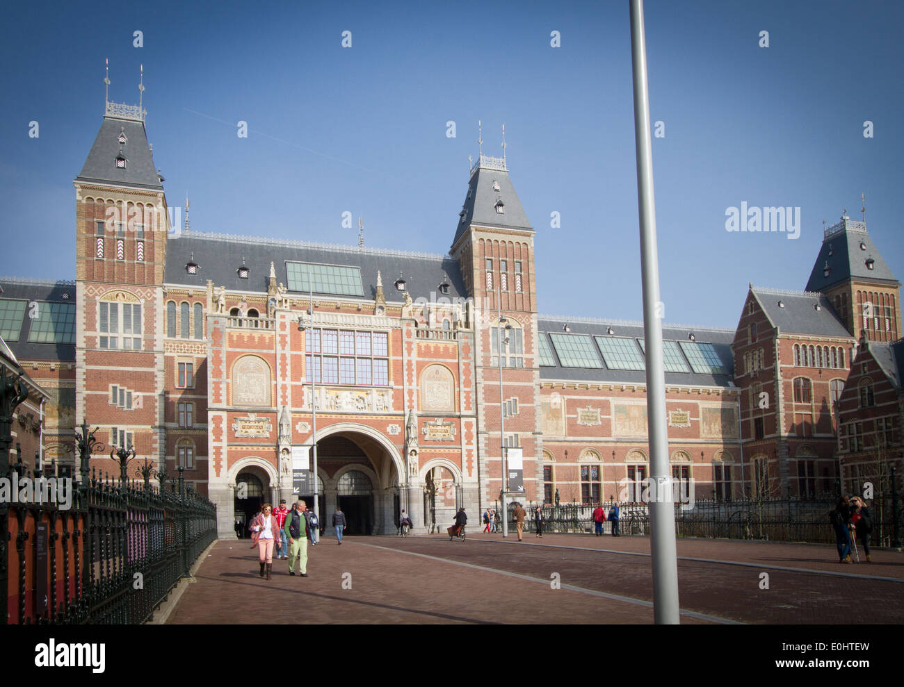 El Rijksmuseum de Amsterdam Países Bajos Foto de stock