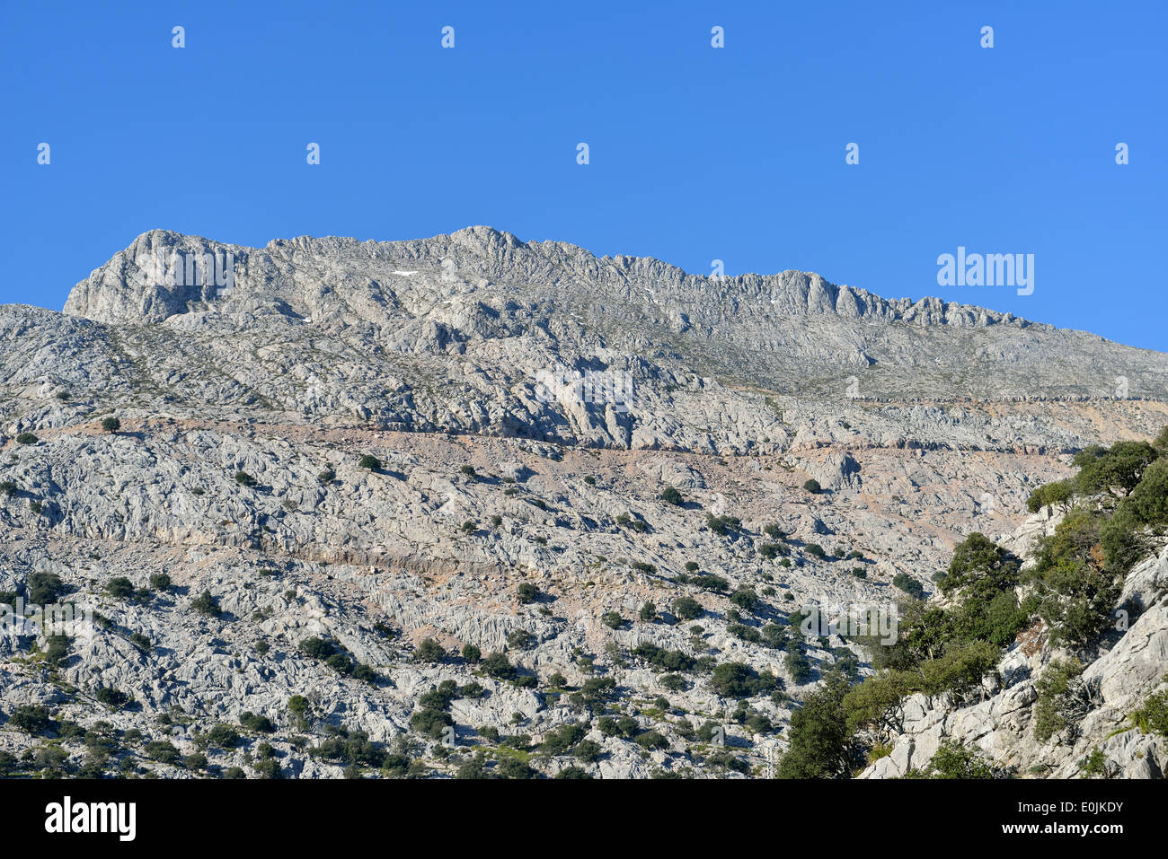 El paisaje de la Serra de Tramuntana de Mallorca, España Foto de stock